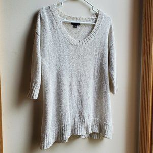 a.n.a. Sequin Scoop Neck Sweater Size Large